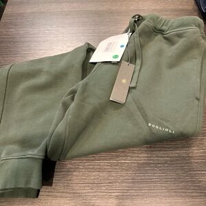 Boglioli Olive Green Casual Pants